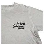 Paolo Pecora T-Shirt Girocollo tinta unita con Logo Bianco per Bambino PP4048 BIANCO PAOLO PECORA 