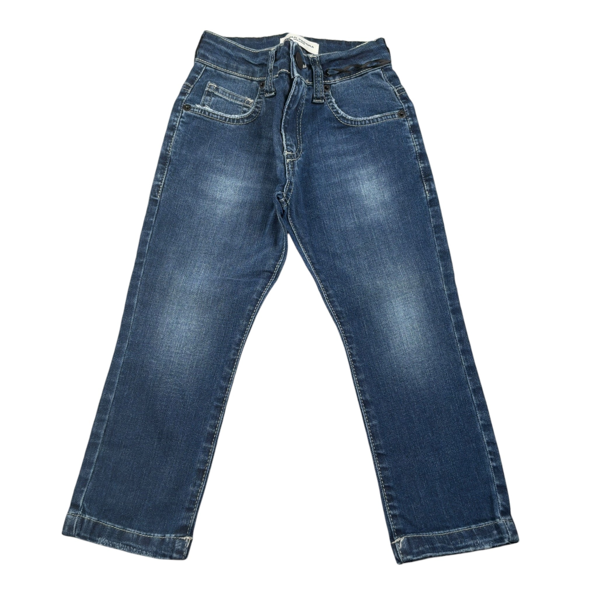 Paolo Pecora Jeans tinta unita con Girovita Regolabile Blu per Neonato PP4074N BLU PAOLO PECORA 