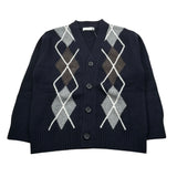 Paolo Pecora Cardigan tinta unita Fantasia Rombi Blu per Bambino PP4088 BLU PAOLO PECORA 