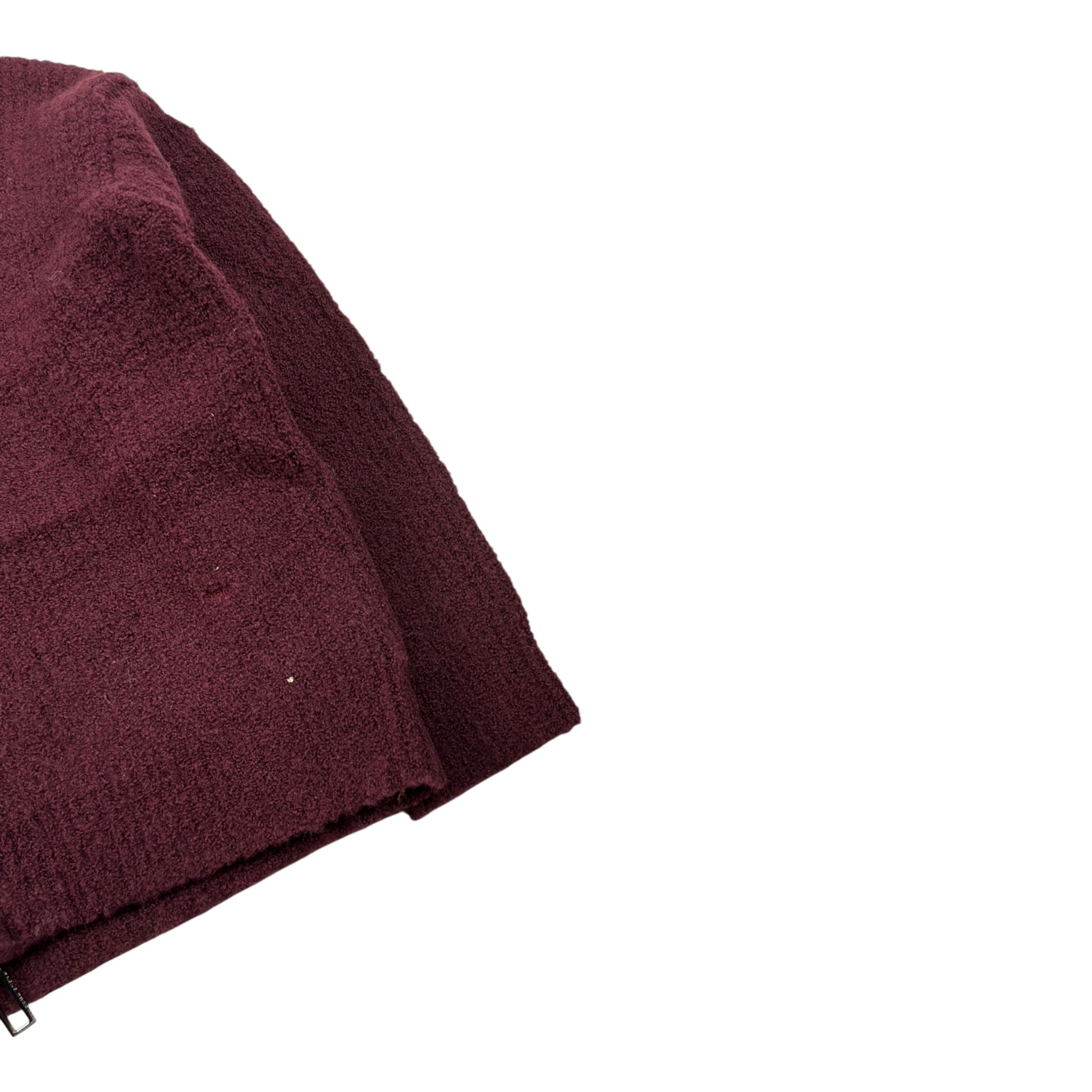 Paolo Pecora Maglia tinta unita con Zip Bordeaux per Bambino PP4091 BORDEAUX PAOLO PECORA 