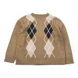 Paolo Pecora Maglia Girocollo tinta unita con Ricami Beige per Bambino PP4096X BEIGE PAOLO PECORA 