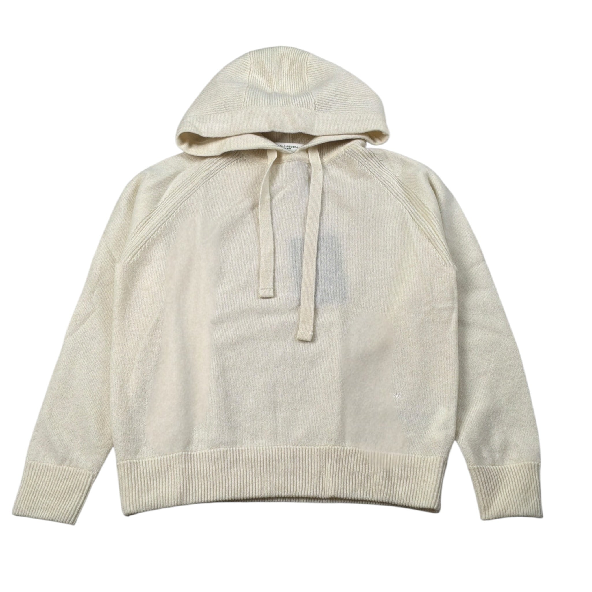 Paolo Pecora Maglia tinta unita con Cappuccio Panna per Bambino PP4101X PANNA PAOLO PECORA 