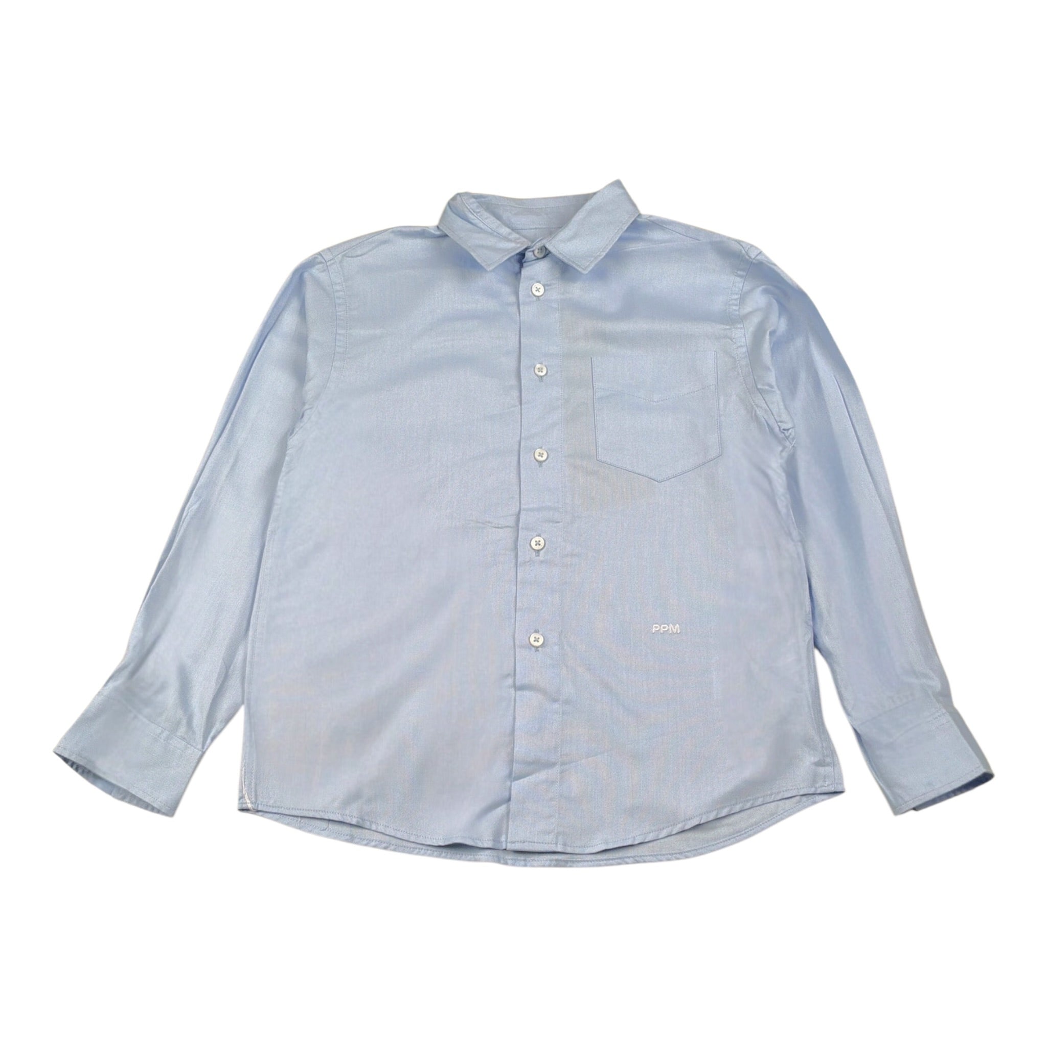 Paolo Pecora Camicia tinta unita con Taschino Azzurro per Bambino PP4107 AZZURRO PAOLO PECORA 