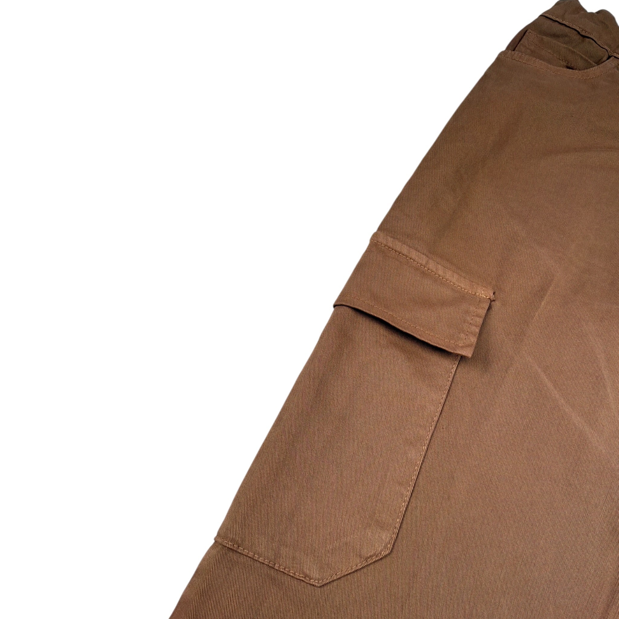 Paolo Pecora Pantalone tinta unita con Girovita Regolabile Marrone per Bambino PP4113 MARRONE PAOLO PECORA 