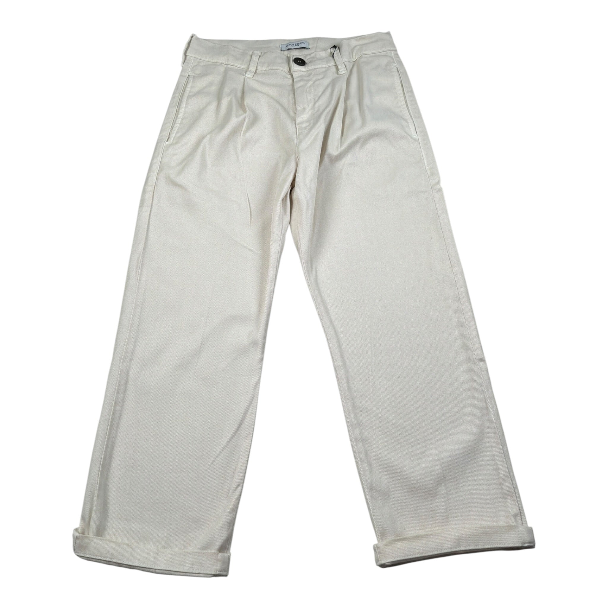 Paolo Pecora Pantalone tinta unita con Girovita Regolabile Panna per Bambino PP4116 PANNA PAOLO PECORA 