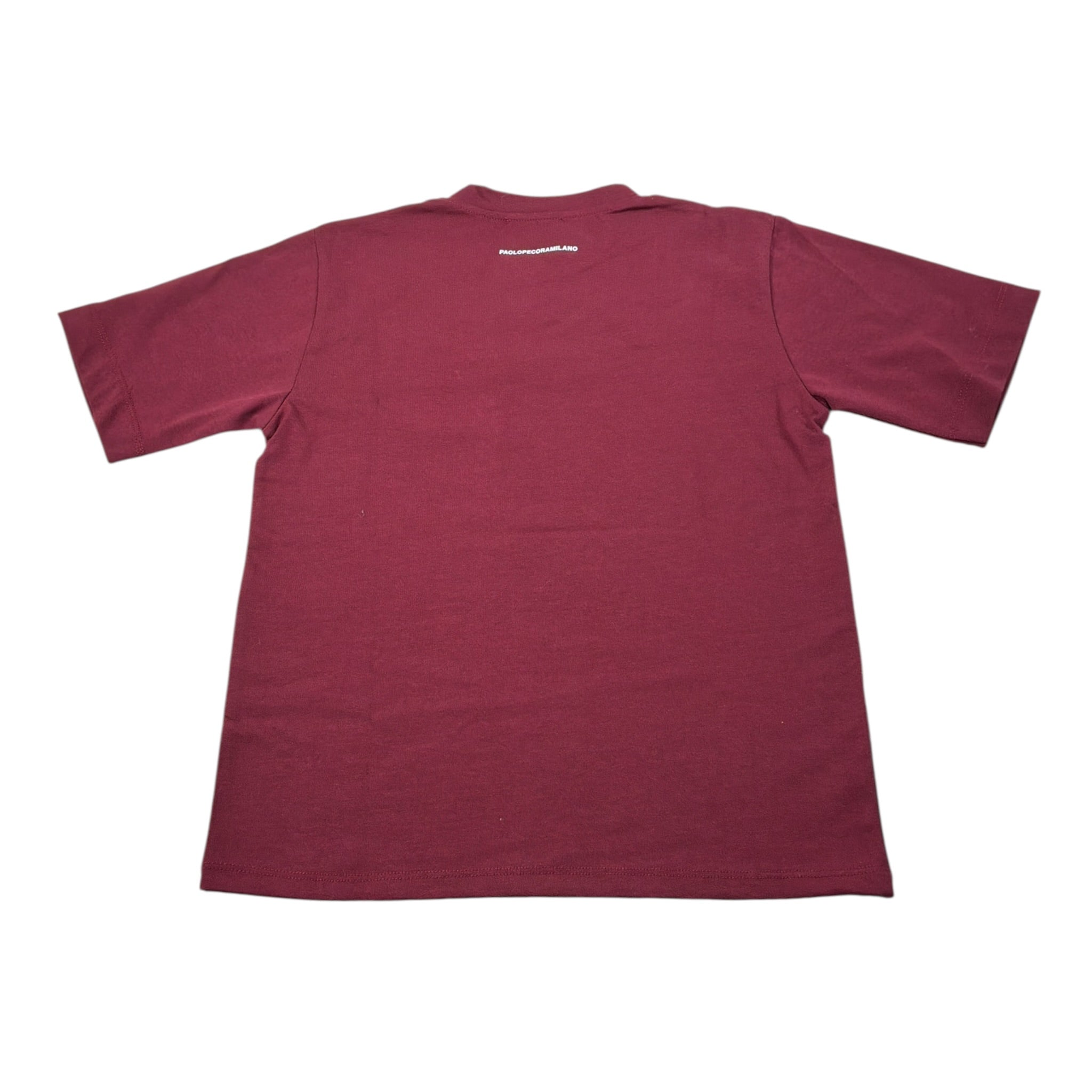 Paolo Pecora T-Shirt Girocollo tinta unita Bordeaux per Bambino PP4124J BORDEAUX PAOLO PECORA 