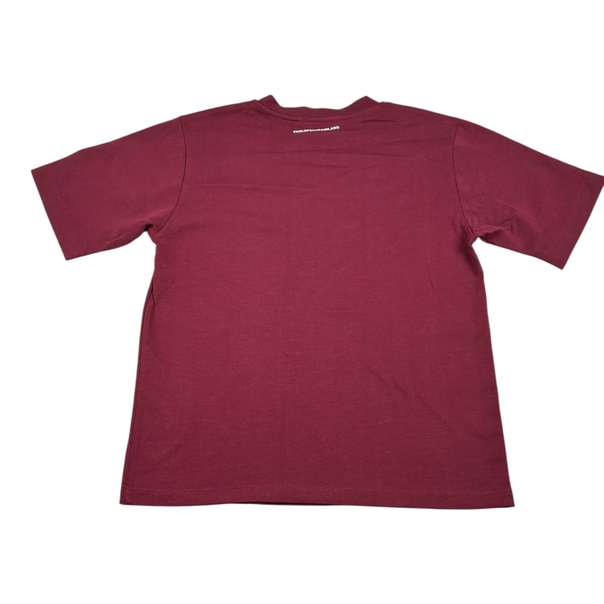 Paolo Pecora T-Shirt Girocollo tinta unita Bordeaux per Bambino PP4124XX BORDEAUX PAOLO PECORA 