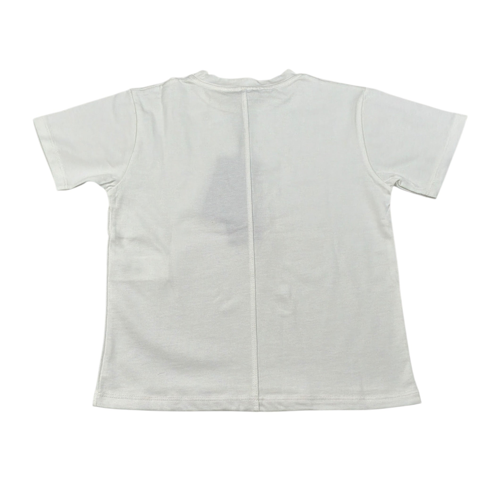 Paolo Pecora T-Shirt Girocollo tinta unita con Logo Bianco per Bambino PP4139 BIANCO PAOLO PECORA 