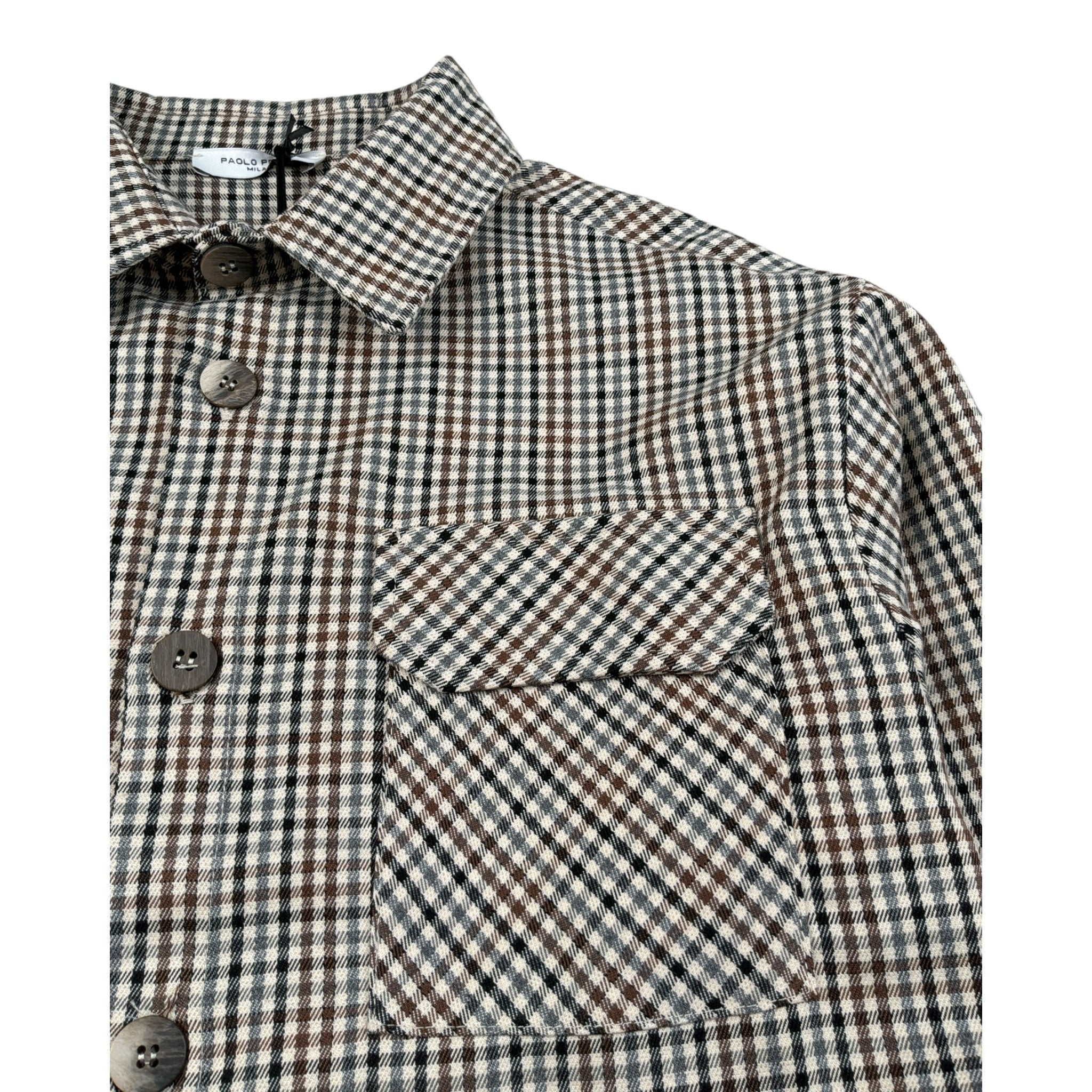 Paolo Pecora Camicia Manica Lunga Stampa Fantasia Beige per Bambino PP4148X BEIGE PAOLO PECORA 