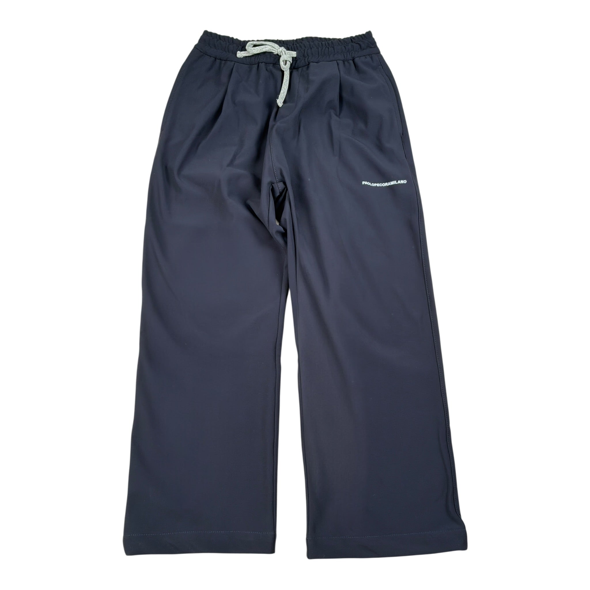 Paolo Pecora Pantalone tinta unita con Elastico In Vita Blu per Bambino PP4155 BLU PAOLO PECORA 