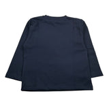 Paolo Pecora Shirt Girocollo tinta unita con Logo Blu per Bambino PP4157J BLU PAOLO PECORA 