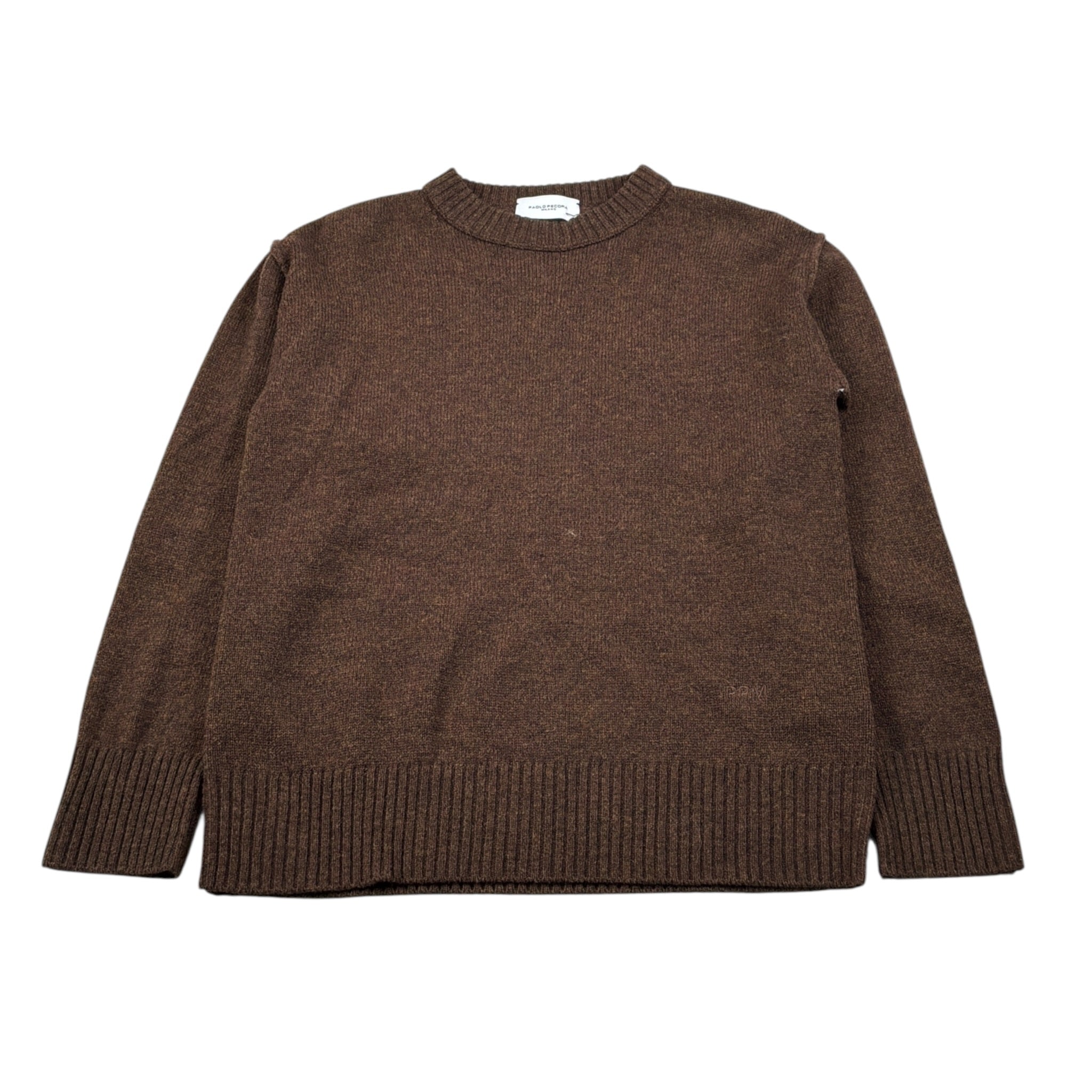Paolo Pecora Maglia Girocollo tinta unita Marrone per Bambino PP4393 MARRONE PAOLO PECORA 