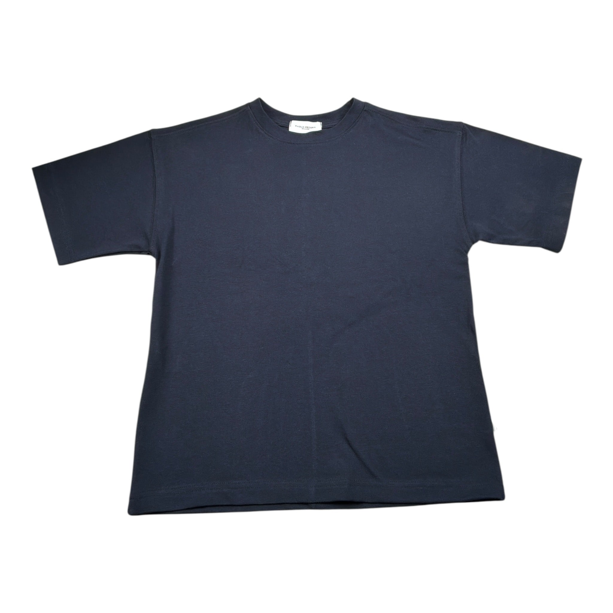 Paolo Pecora T-Shirt tinta unita Girocollo Blu per Bambino PP4443 BLU PAOLO PECORA 