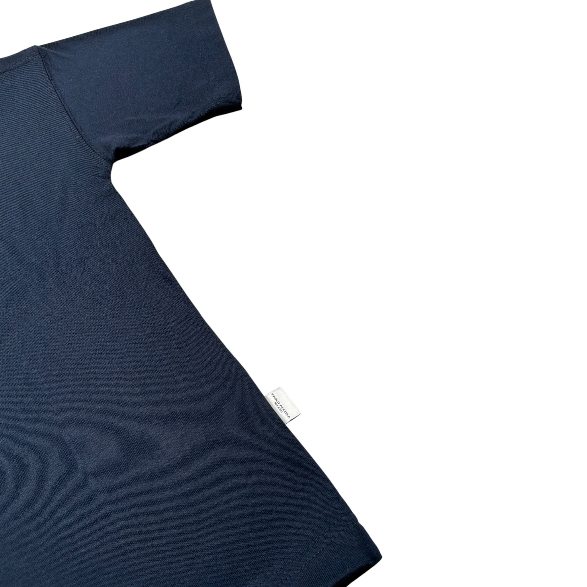Paolo Pecora T-Shirt tinta unita Girocollo Blu per Bambino PP4443 BLU PAOLO PECORA 