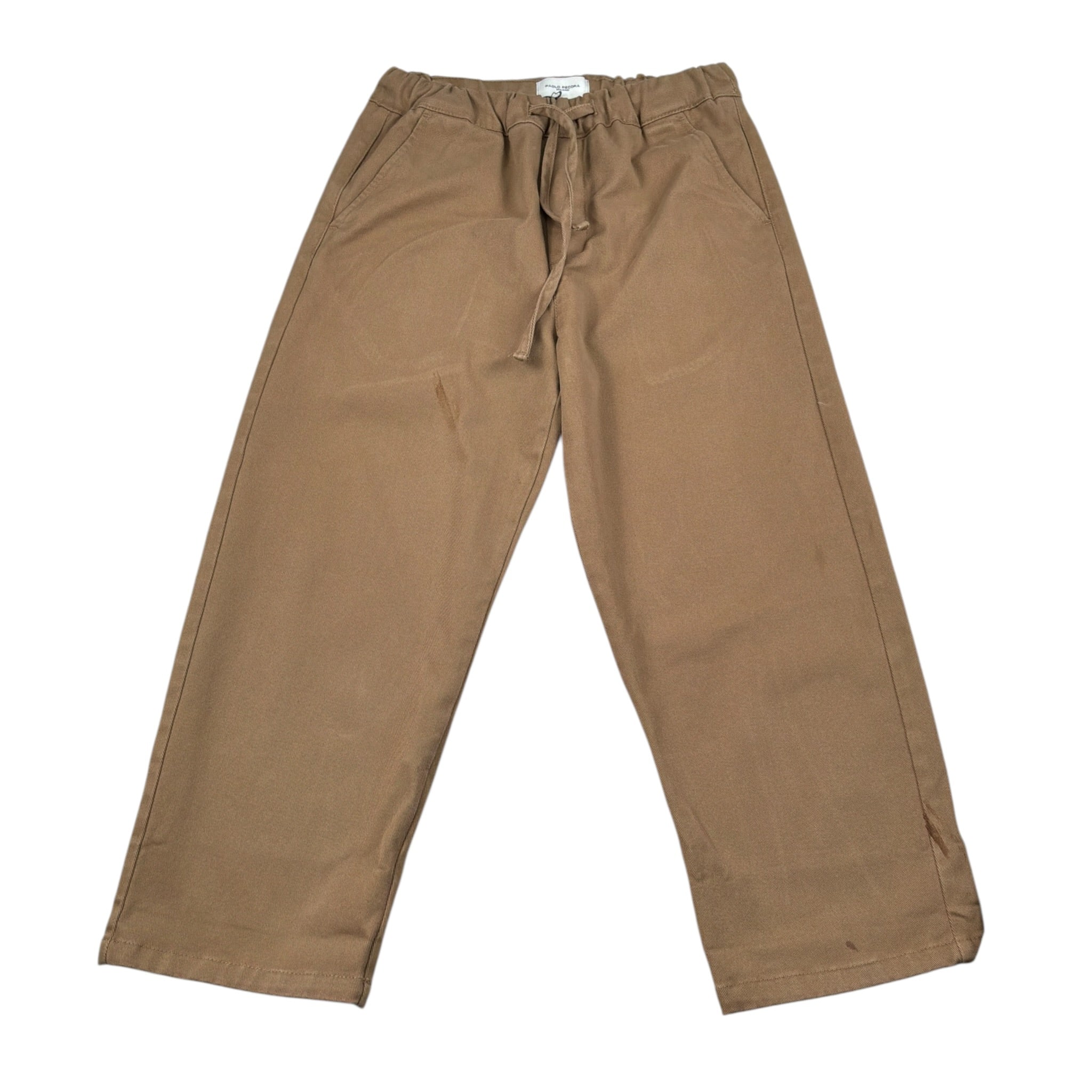 Paolo Pecora Pantalone Tinta Jnita con Elastico In Vita Cammello per Bambino PP4468 CAMMELLO PAOLO PECORA 