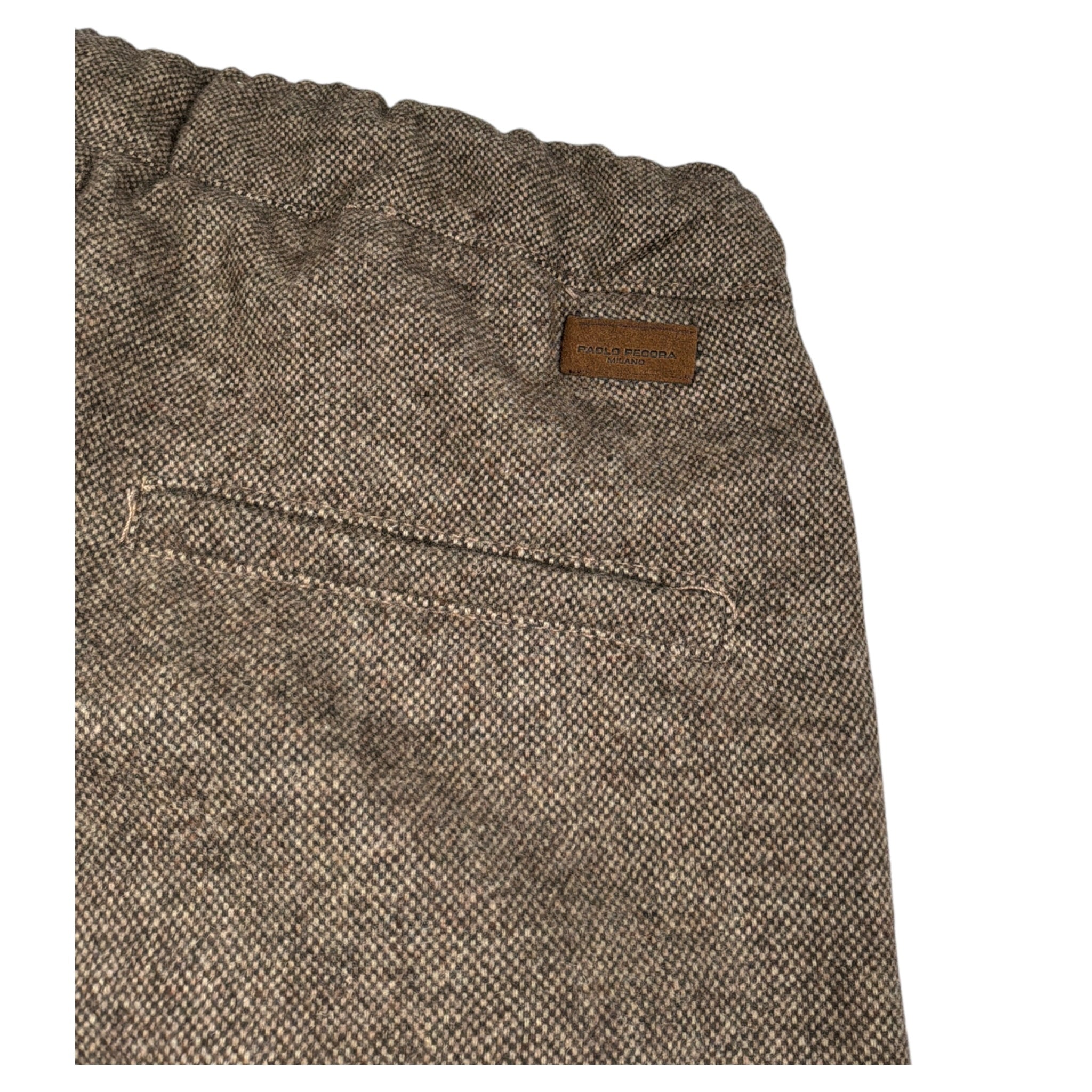Paolo Pecora Pantalone tinta unita con Elastico In Vita Marrone per Bambino PP4478 MARRONE PAOLO PECORA 