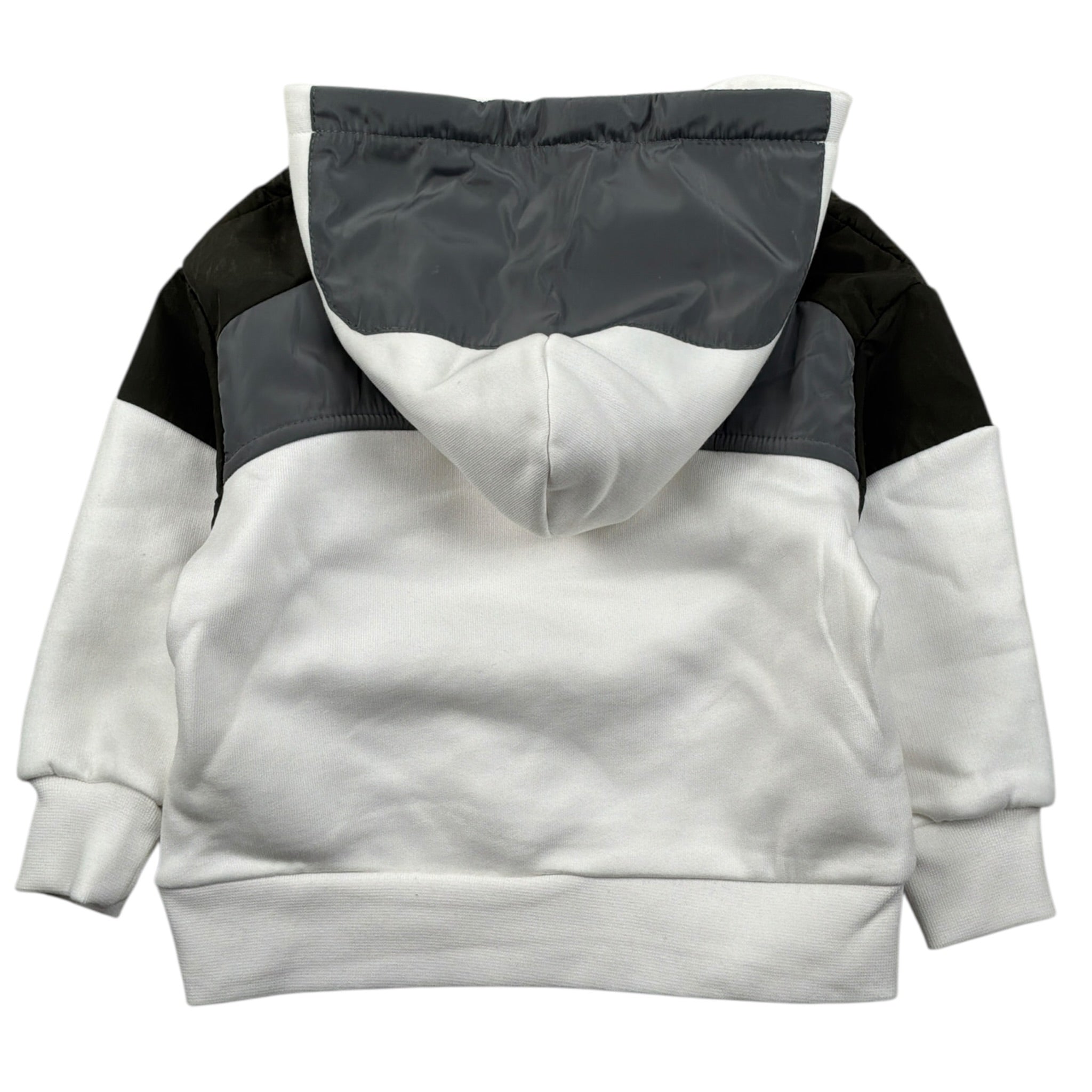 Patriot Felpa tinta unita con Cappuccio Bianco per Neonato PFE032N BIANCO PATRIOT 
