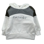 Patriot Felpa tinta unita con Cappuccio Bianco per Neonato PFE032N BIANCO PATRIOT 