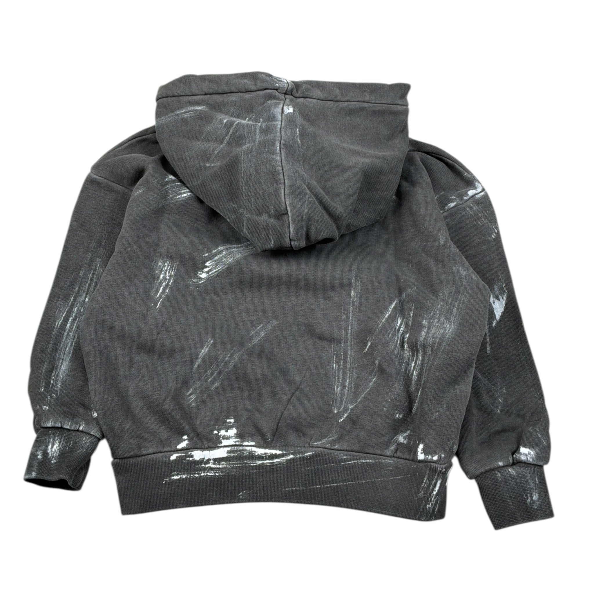 Patriot Felpa tinta unita con Stampa E Cappuccio Grigio per Bambino PFE037J GRIGIO PATRIOT 