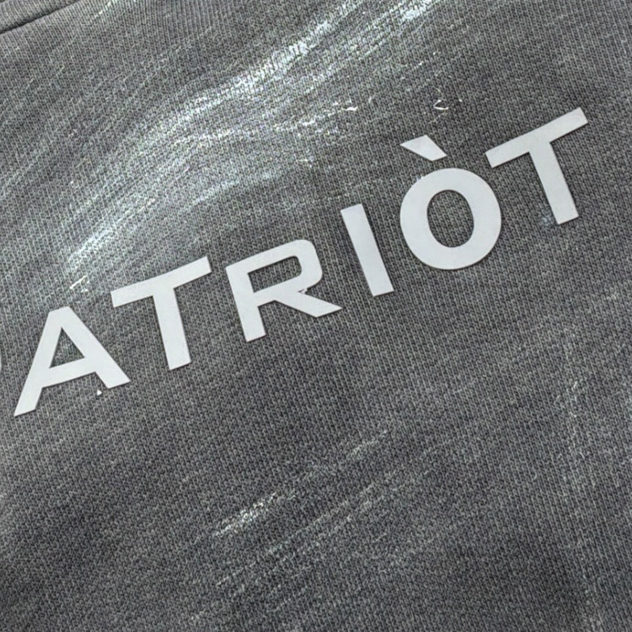 Patriot Felpa tinta unita con Stampa E Cappuccio Grigio per Bambino PFE037J GRIGIO PATRIOT 