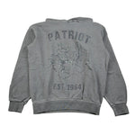 Patriot Felpa tinta unita con Stampa E Cappuccio Grigio per Bambino PFE040 GRIGIO PATRIOT 
