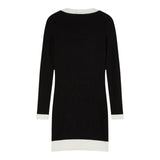 Patrizia Pepe Abito tinta unita con Profili In Contrasto Nero per Bambina 7A0571 NERO PATRIZIA PEPE 