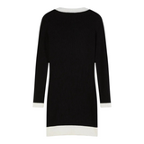 Patrizia Pepe Abito tinta unita con Profili In Contrasto Nero per Bambina 7A0571XX NERO PATRIZIA PEPE 