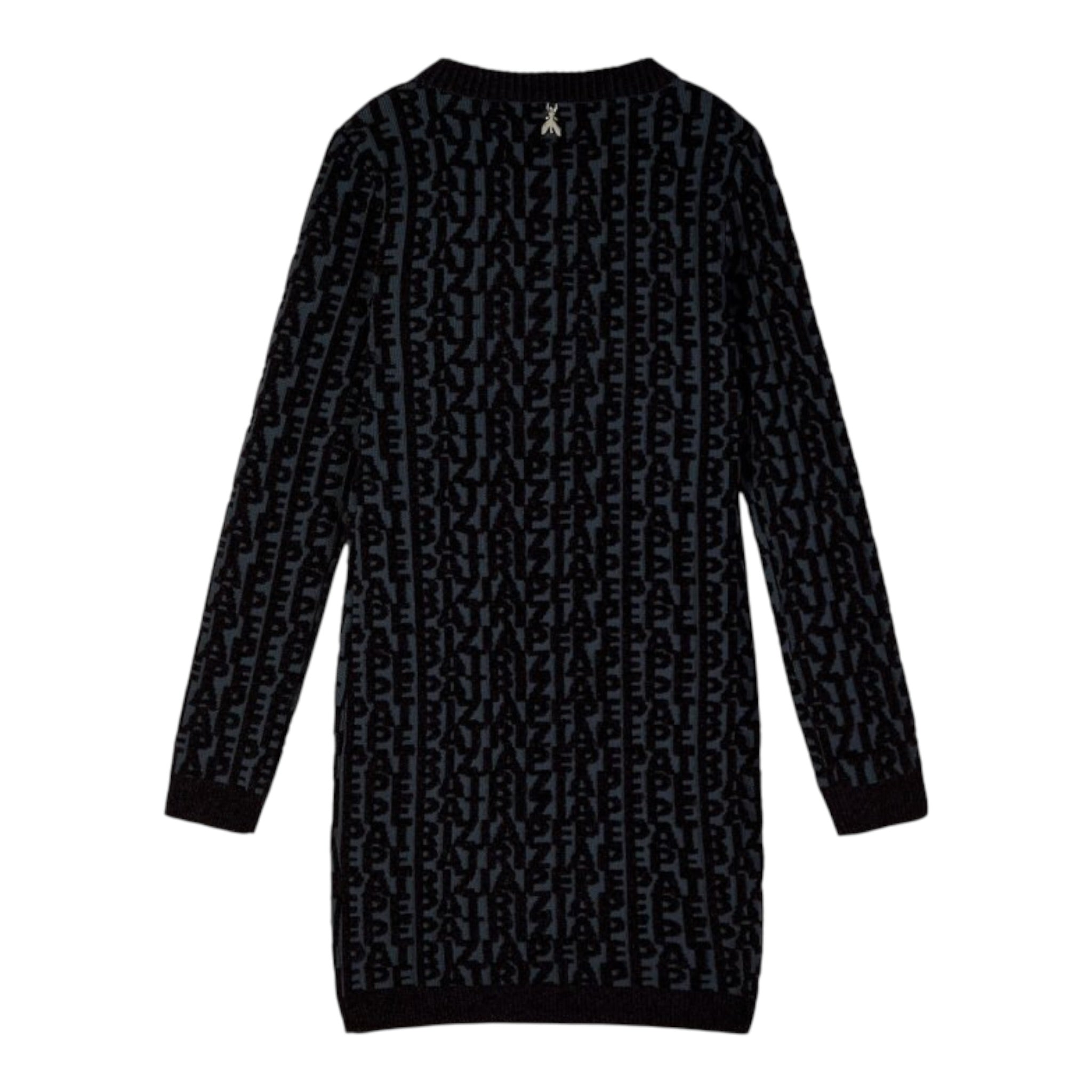Patrizia Pepe Abito tinta unita Logato In Maglia Blu per Bambina 7A603 BLU PATRIZIA PEPE 