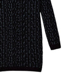 Patrizia Pepe Abito tinta unita Logato In Maglia Blu per Bambina 7A603 BLU PATRIZIA PEPE 