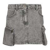 Patrizia Pepe Gonna In Denim tinta unita Grigio per Bambina 7G0147 GRIGIO PATRIZIA PEPE 