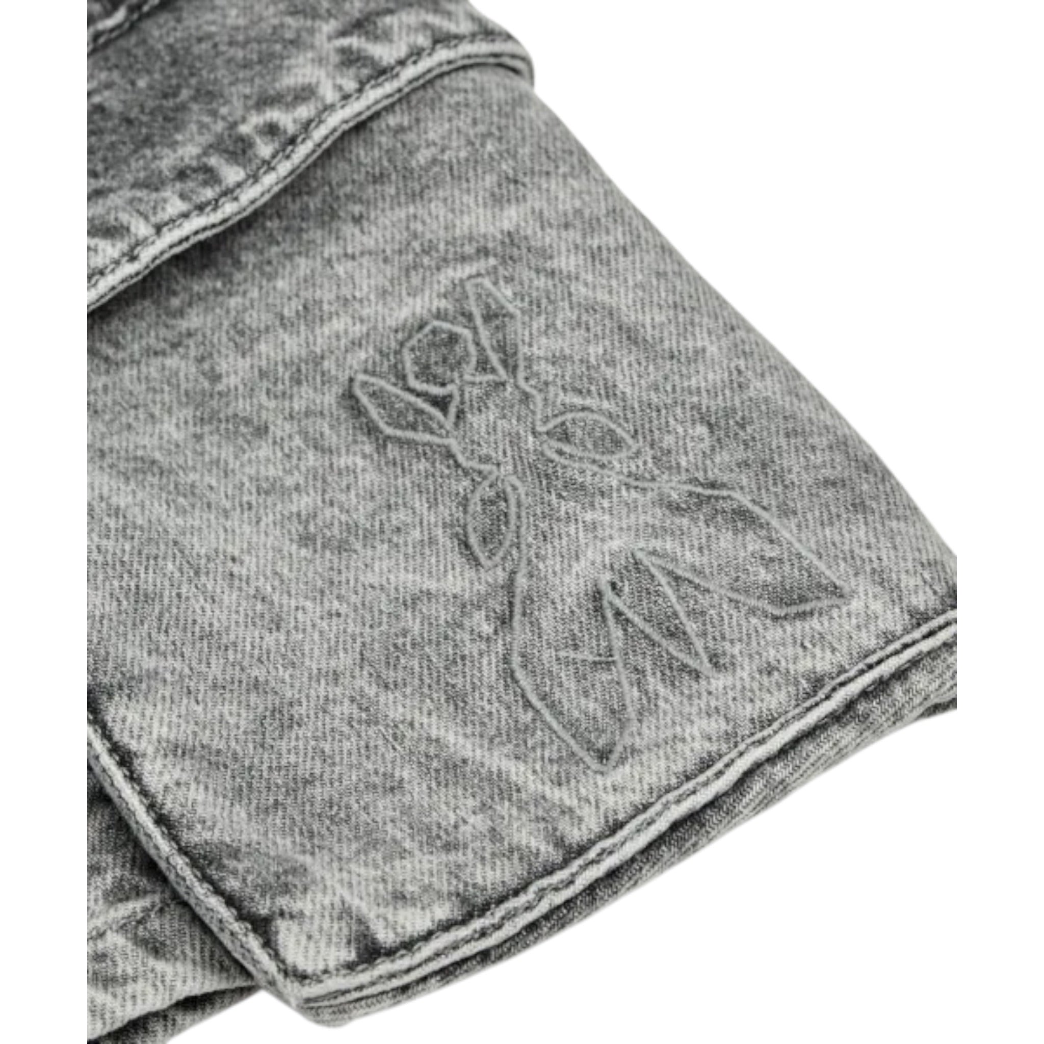 Patrizia Pepe Gonna In Denim tinta unita Grigio per Bambina 7G0147 GRIGIO PATRIZIA PEPE 