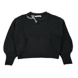 Patrizia Pepe Maglia Girocollo tinta unita Nero per Bambina 7K0062 NERO PATRIZIA PEPE 