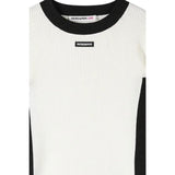 Patrizia Pepe Maglia tinta unita con Profili In Contrasto Bianco per Bambina 7K0063X BIANCO PATRIZIA PEPE 