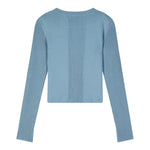 Patrizia Pepe Maglia tinta unita Girocollo Azzurro per Bambina 7K0072 AZZURRO PATRIZIA PEPE 