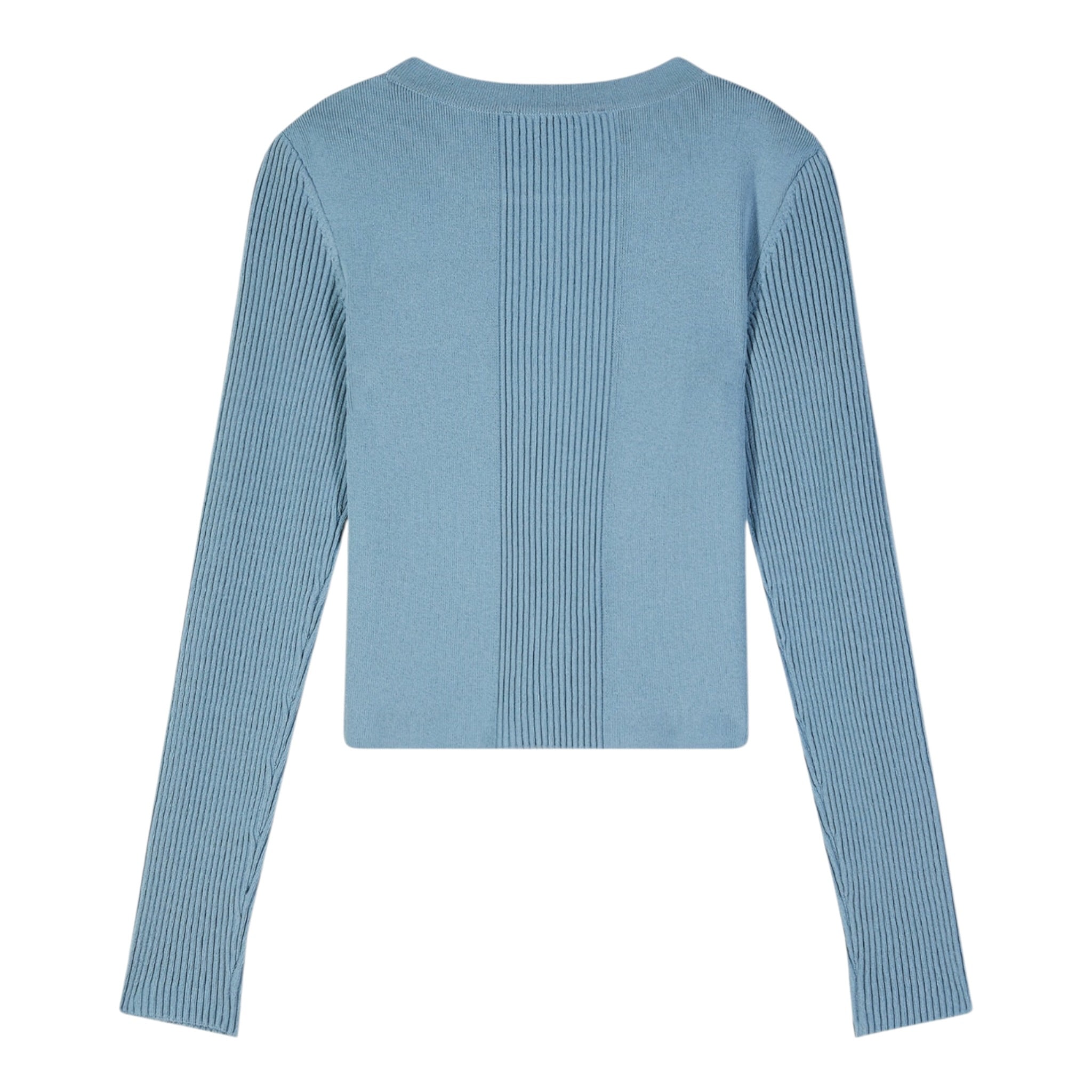 Patrizia Pepe Maglia tinta unita Girocollo Azzurro per Bambina 7K0072 AZZURRO PATRIZIA PEPE 