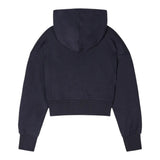 Patrizia Pepe Felpa tinta unita con Zip E Cappuccio Nero per Bambina 7M0823X NERO PATRIZIA PEPE 