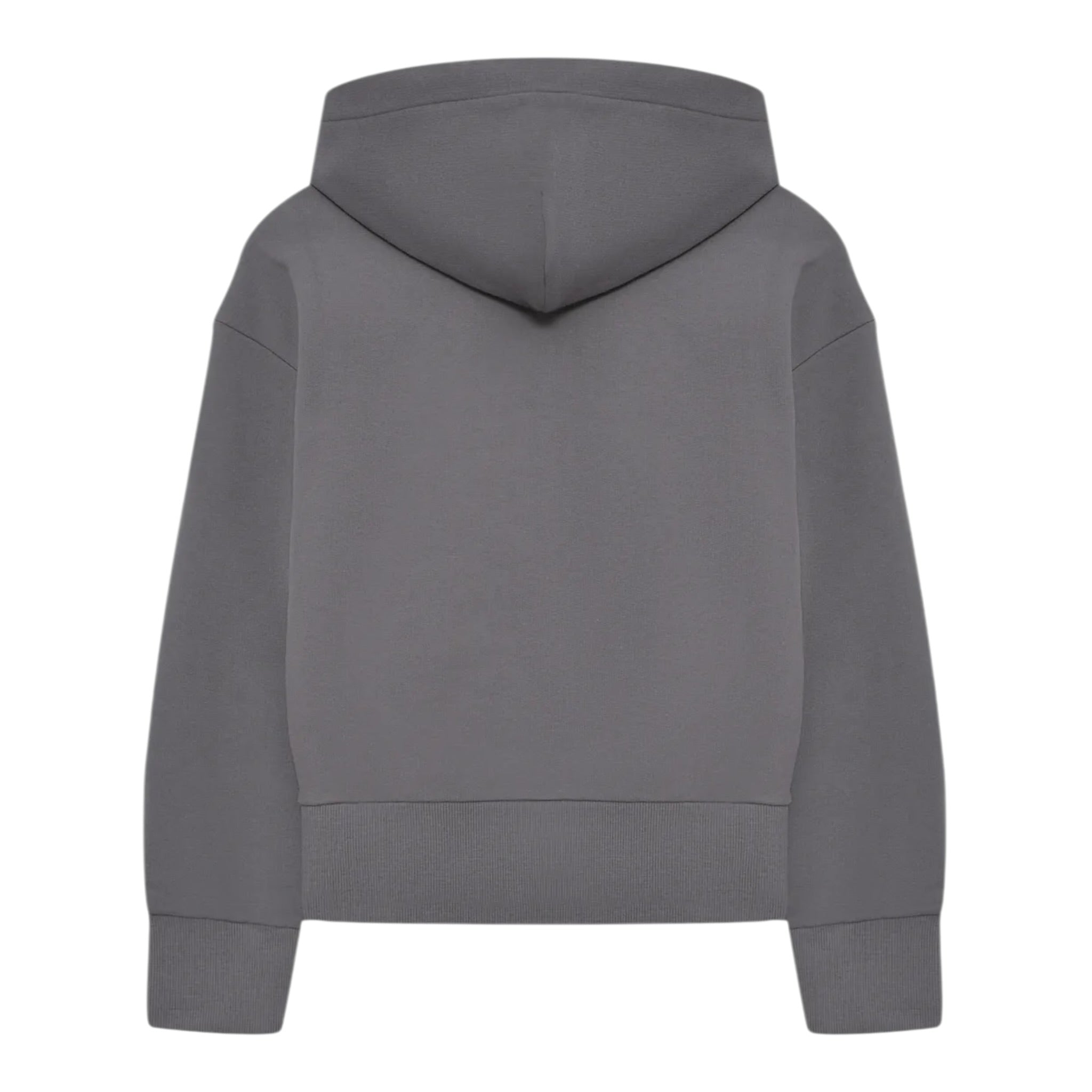 Patrizia Pepe Felpa tinta unita con Cappuccio E Stampa Grigio per Bambina 7M0934 GRIGIO PATRIZIA PEPE 