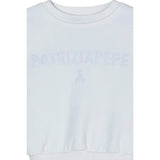 Patrizia Pepe Felpa tinta unita con Stampa Bianco per Bambina 7M0942 BIANCO PATRIZIA PEPE 