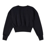 Patrizia Pepe Felpa Chiusa Girocollo tinta unita Nero per Bambina 7M0946XXX NERO PATRIZIA PEPE 