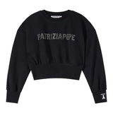 Patrizia Pepe Felpa Chiusa Girocollo tinta unita Nero per Bambina 7M0946XXXX NERO PATRIZIA PEPE 