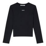 Patrizia Pepe Shirt tinta unita con Logo Nero per Bambina 7M0956X NERO PATRIZIA PEPE 