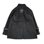 Patrizia Pepe Cappotto tinta unita con Zip Nero per Bambina 7O0048 NERO PATRIZIA PEPE 