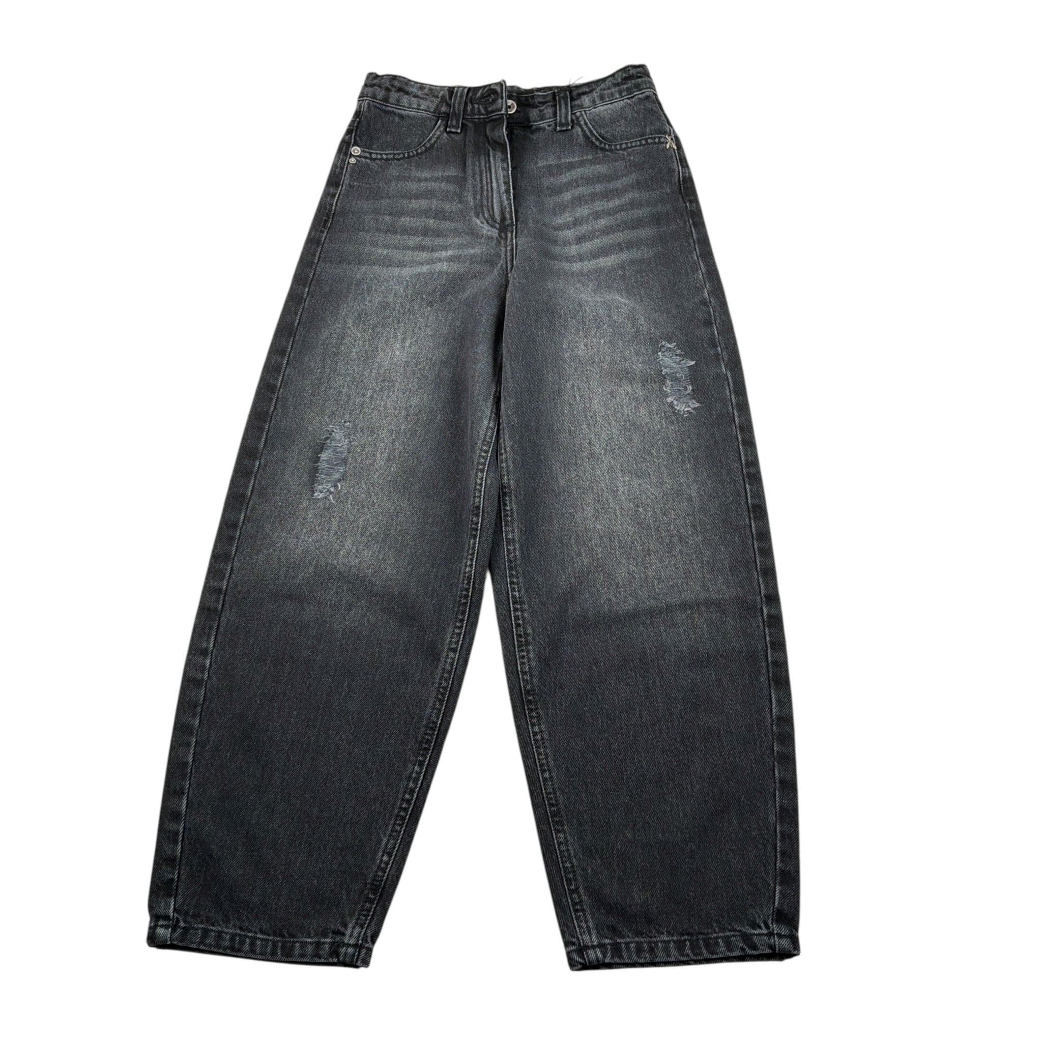Patrizia Pepe Jeans tinta unita Modello Palazzo Nero per Bambina 7P0394 NERO PATRIZIA PEPE 