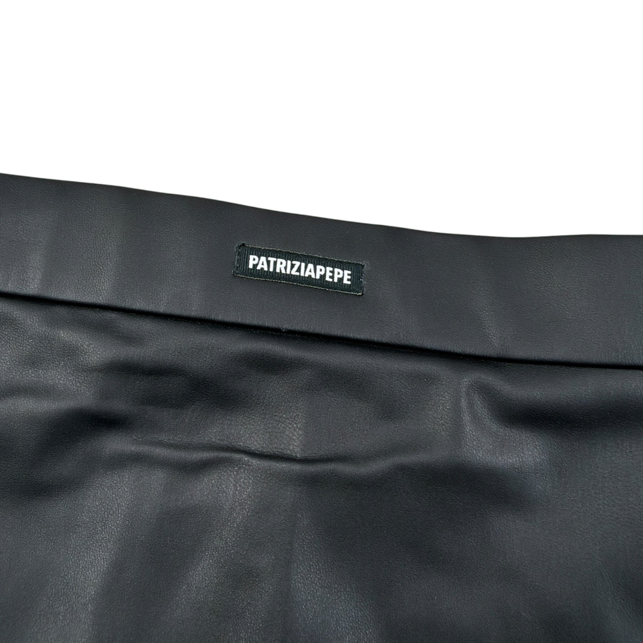 Patrizia Pepe Short In Ecopelle tinta unita con Elastico In Vita Nero per Bambina 7P0400 NERO PATRIZIA PEPE 