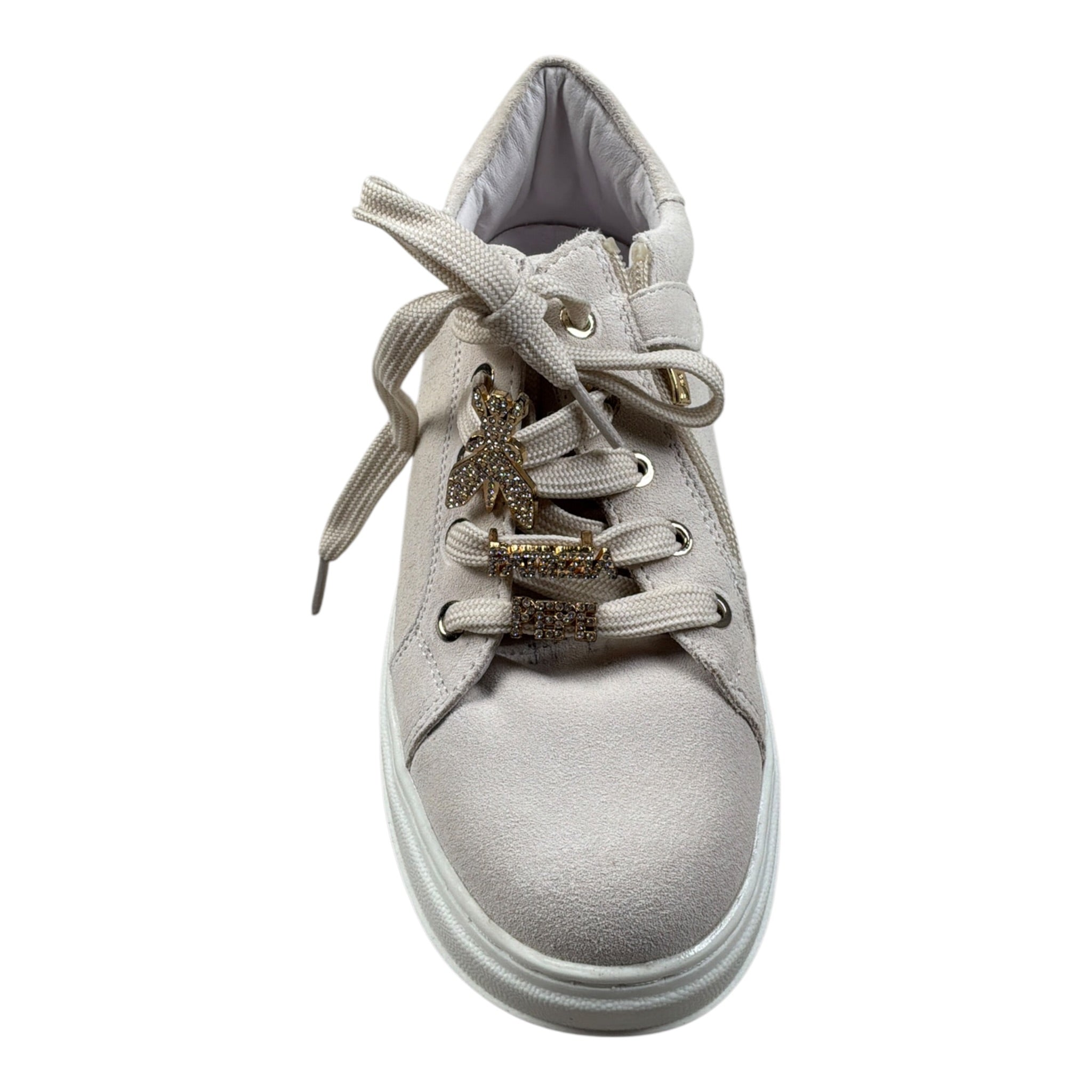 Patrizia Pepe Sneakers tinta unita con Lacci Panna per Bambina PPJ905 PANNA PATRIZIA PEPE 