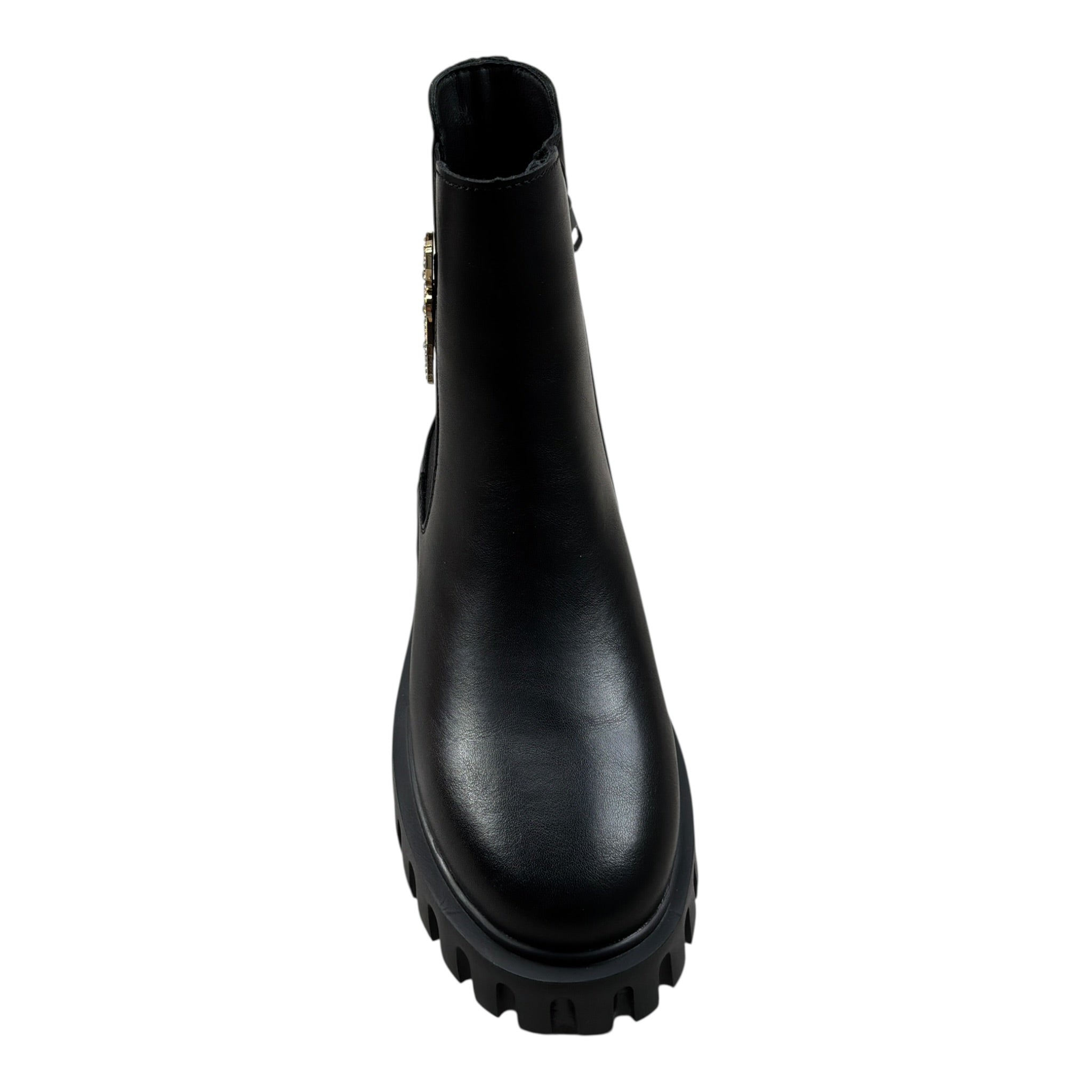 Patrizia Pepe Stivale tinta unita con Logo Nero per Bambina PPJ982 NERO PATRIZIA PEPE 