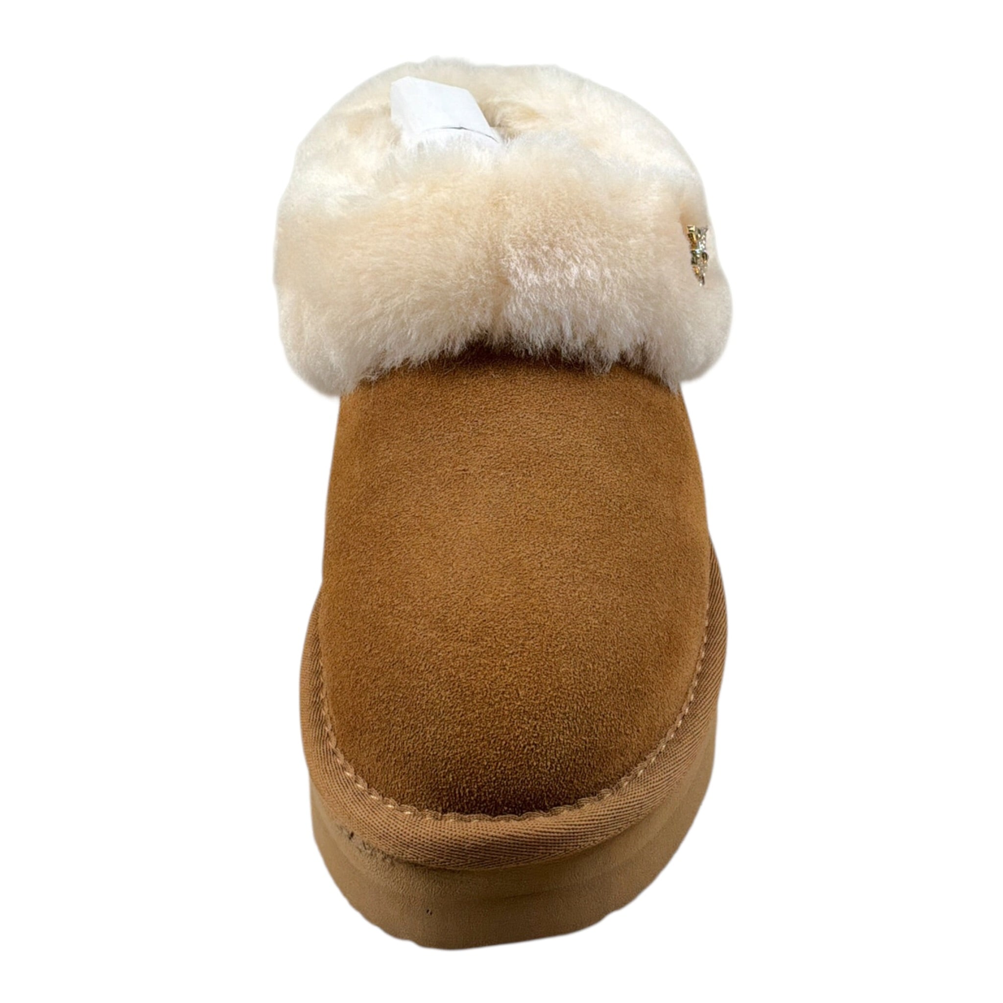 Patrizia Pepe Ciabatta tinta unita con Pelliccia Cammello per Bambina PPJ988 CAMMELLO PATRIZIA PEPE 