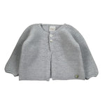 Paz Rodriguez Cardigan tinta unita Grigio per Neonato 00141240X GRIGIO PAZ RODRIGUEZ 
