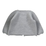 Paz Rodriguez Cardigan tinta unita Grigio per Neonato 00141240X GRIGIO PAZ RODRIGUEZ 