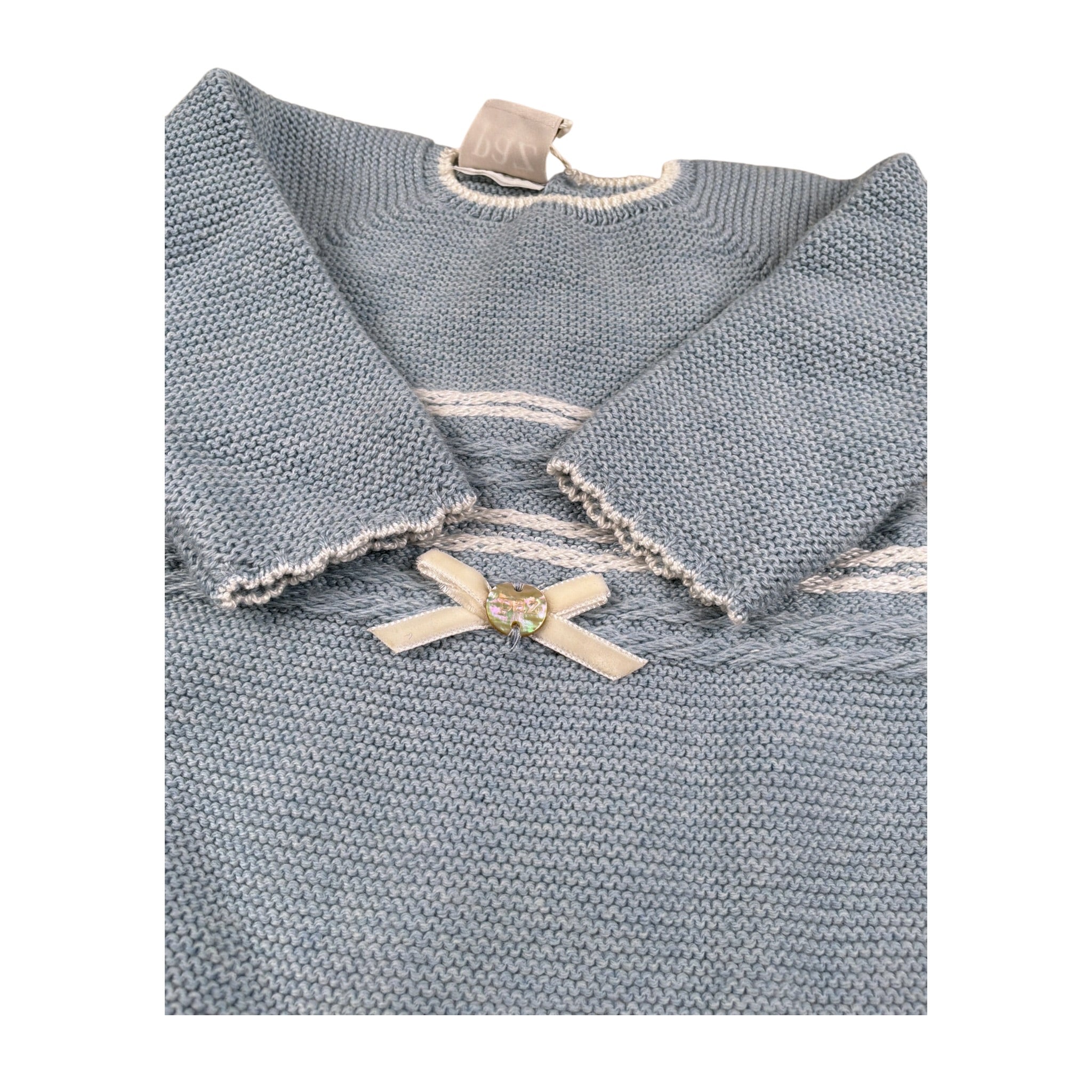 Paz Rodriguez Completo 3 Pezzi Maglia-Ghettina-Cappello Azzurro per Neonato 003122205 AZZURRO PAZ RODRIGUEZ 